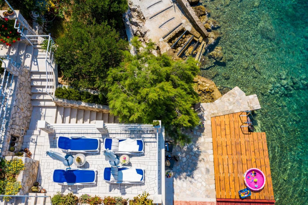 Apartments Ratac Lobrovic With Private Beach And Beautiful Sunset Slano Dış mekan fotoğraf